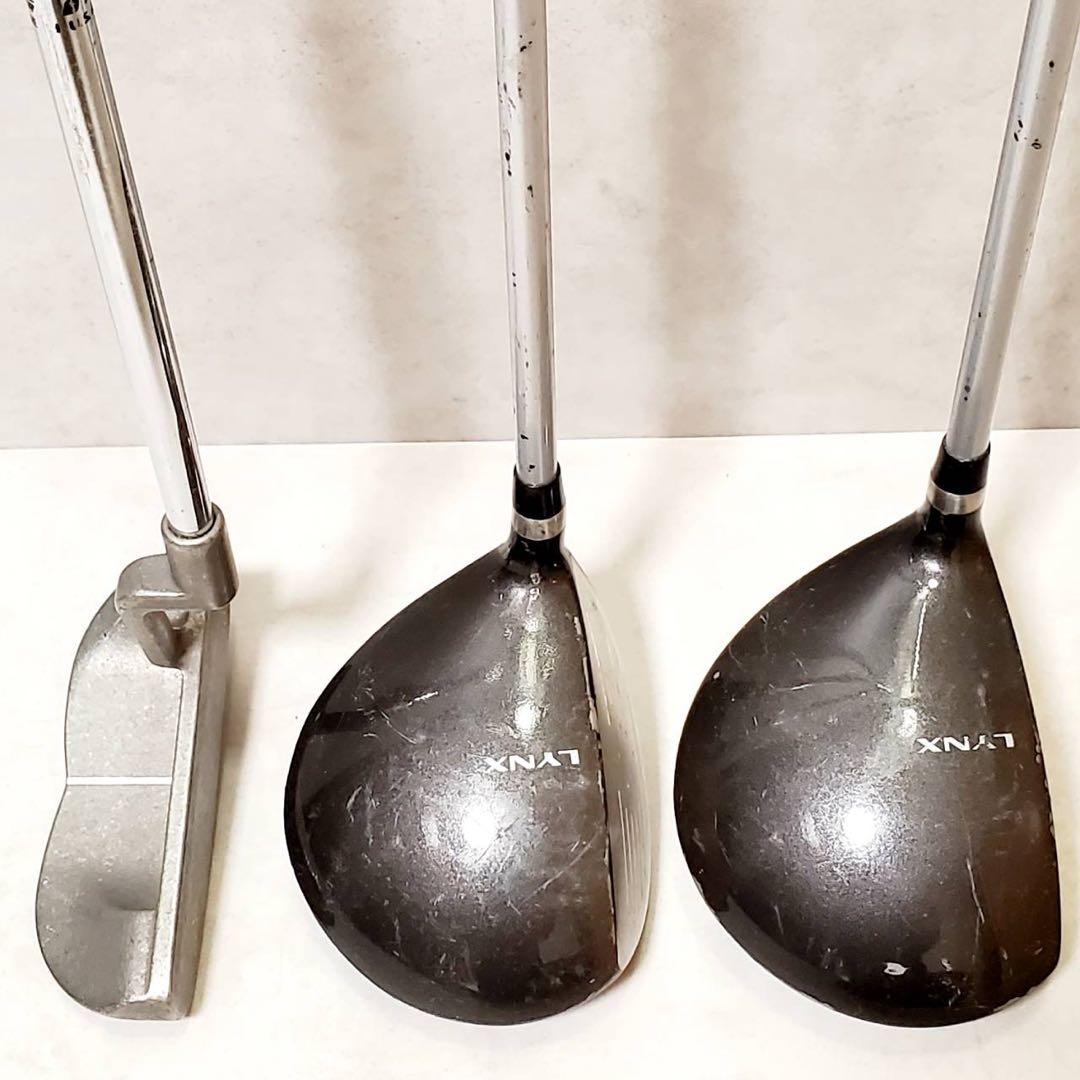 【良品】LYNX SILVER CAT メンズ ゴルフクラブセット 9本 右利き