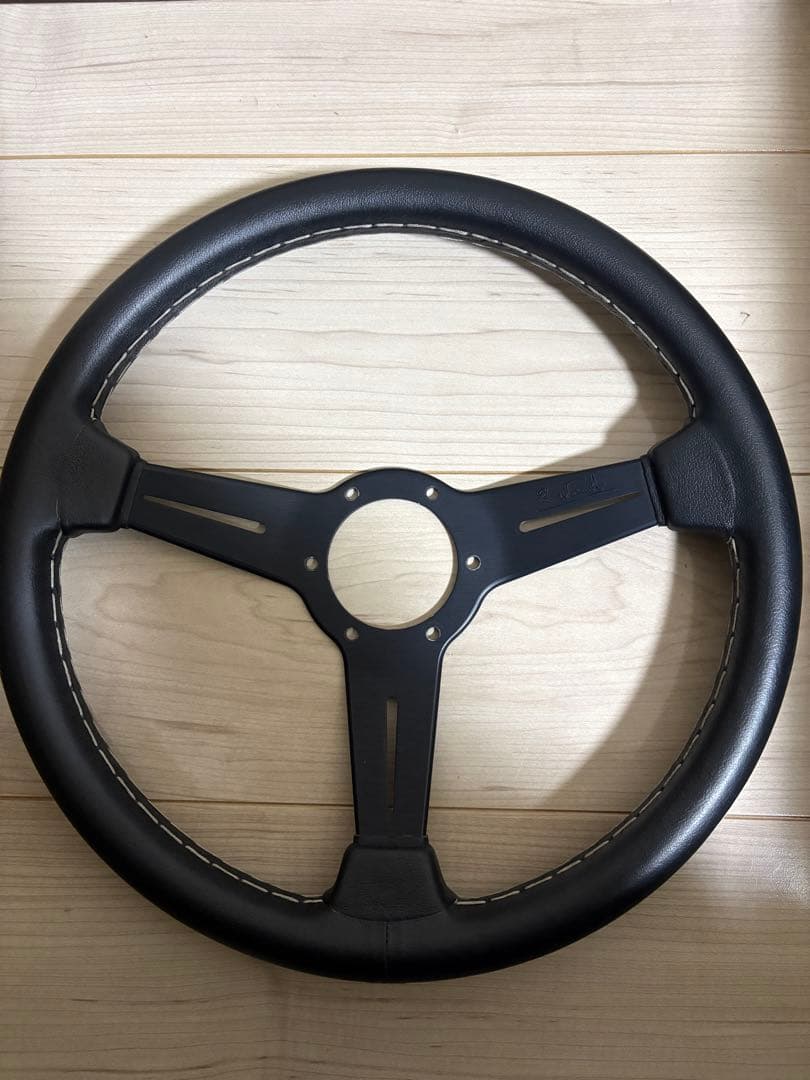 NARDI CLASSIC ブラックレザー/スポーク（34φ） N341