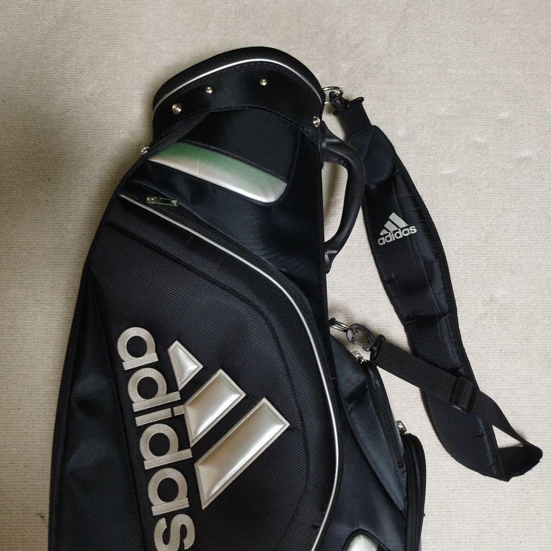 美品　adidas 黒 軽量キャディバッグ　int