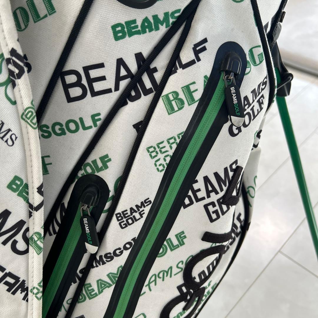 BEAMS GOLF マルチロゴ スタンドキャディバッグ　ヘッドカバー付属