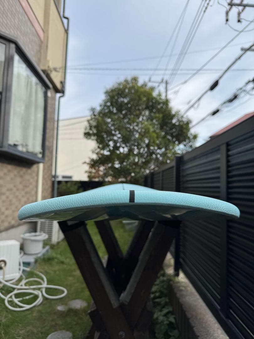 極美品！ O&E エポキシソフト 7’6” フィン付　スカイブルー