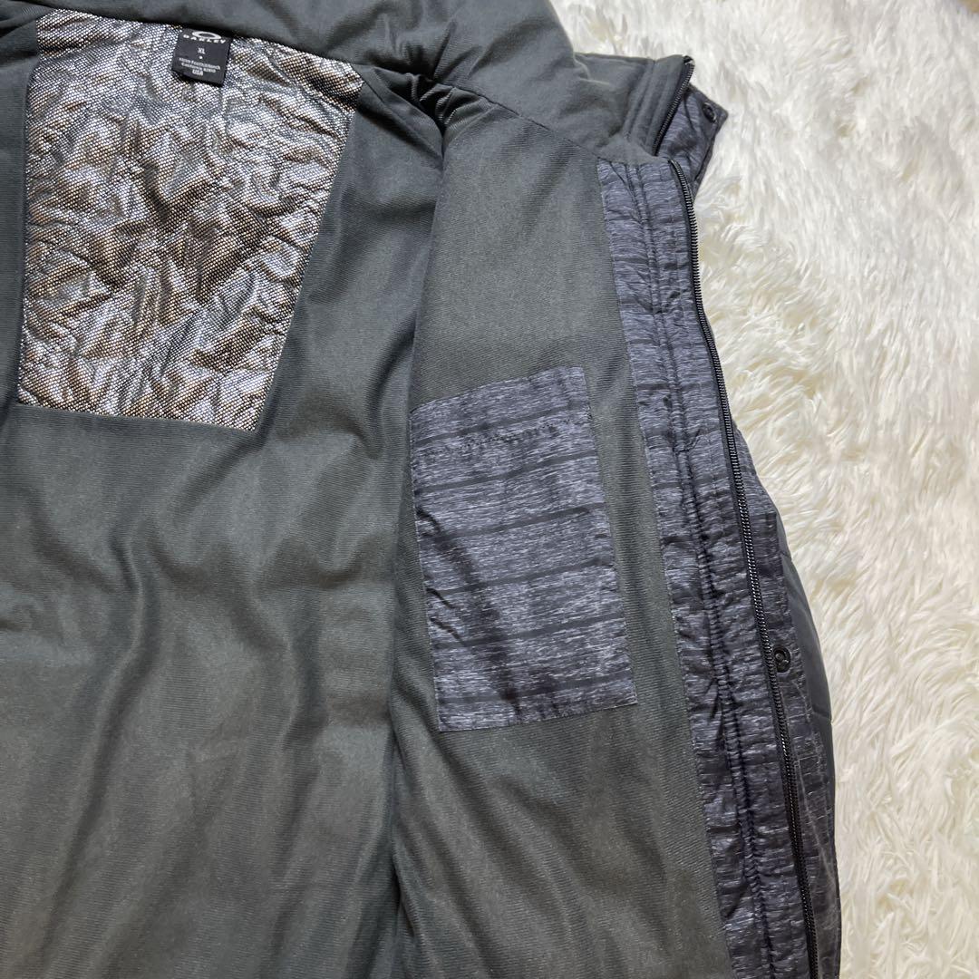 【美品】オークリー　ベンチコート　バックロゴ　ブラック　XL