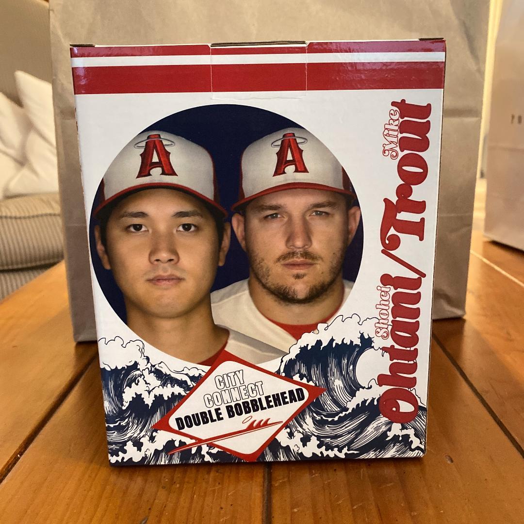 【新品・未開封】エンゼルス　大谷翔平　マイク・トラウト　ダブルボブルヘッド