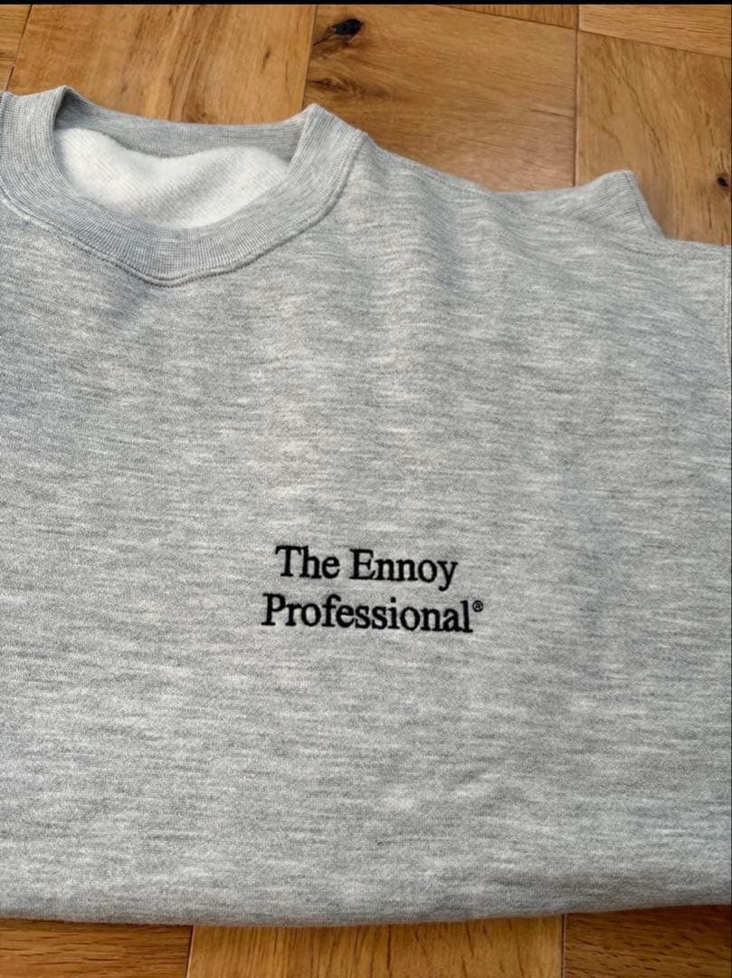 ENNOY PROFESSIONAL CREW SWEAT グレー　S