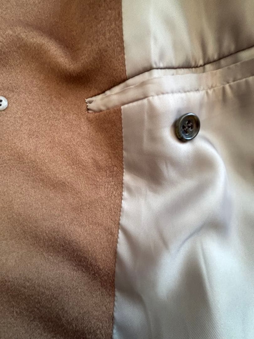 【カシミヤ100％】ロングコート　キャメル