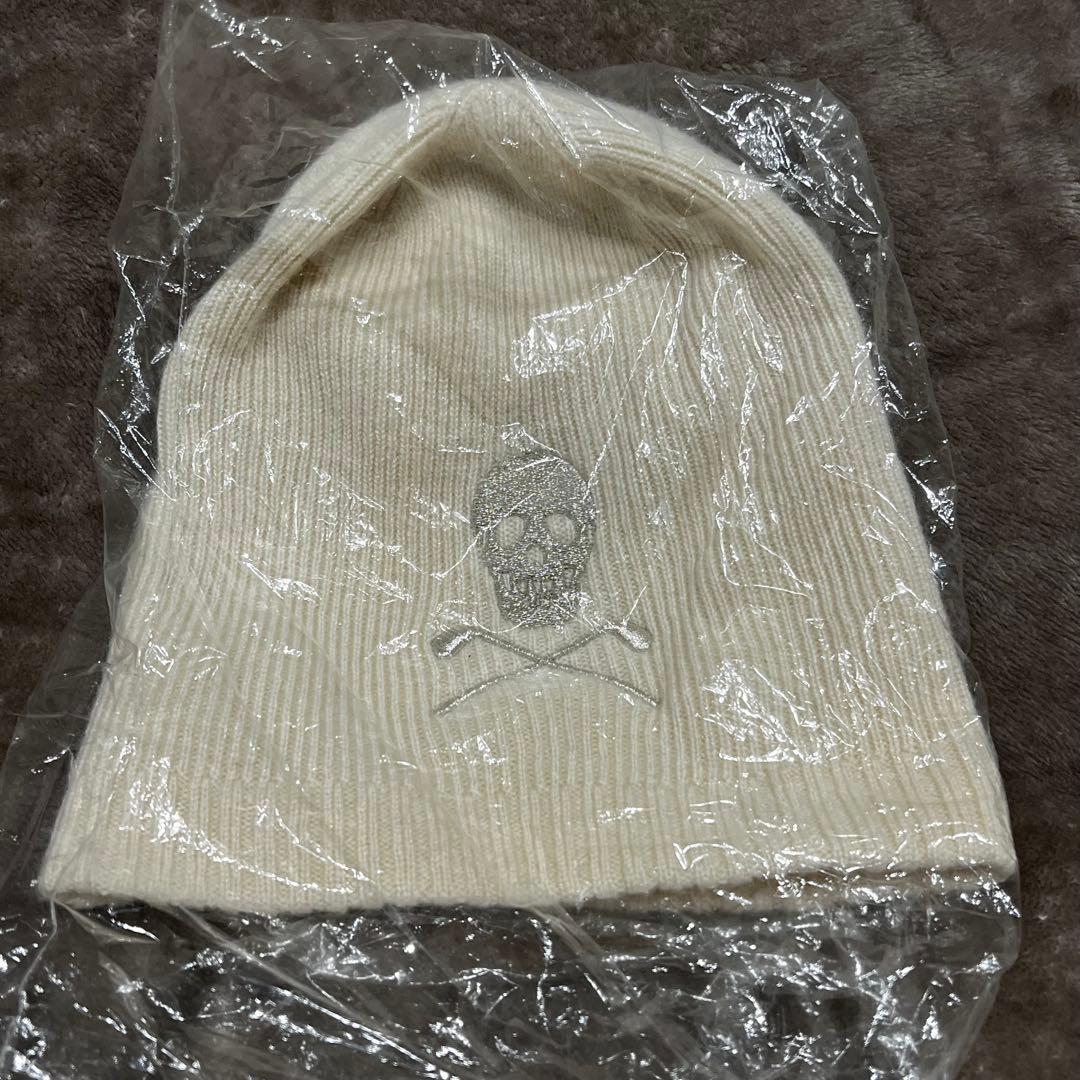 MARK & LONA マークアンドロナ　スカル刺繍 ニット帽 FREE