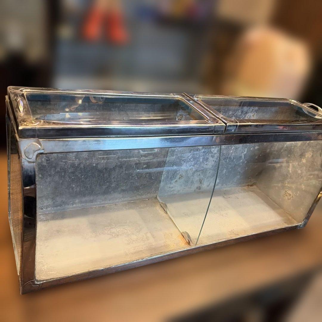 駄菓子屋　ブリキ　ガラスケース　アンティーク