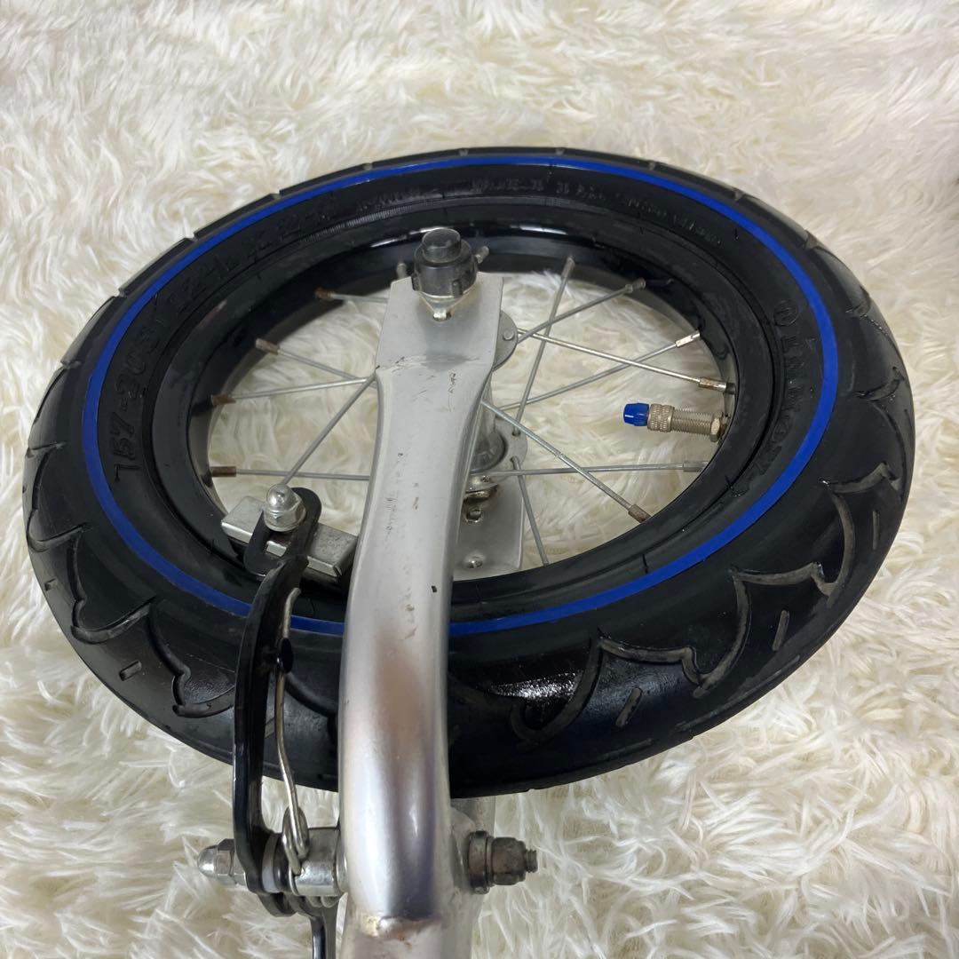 【極美品】へんしんバイク 12インチ 青 スタンド＆工具セット付