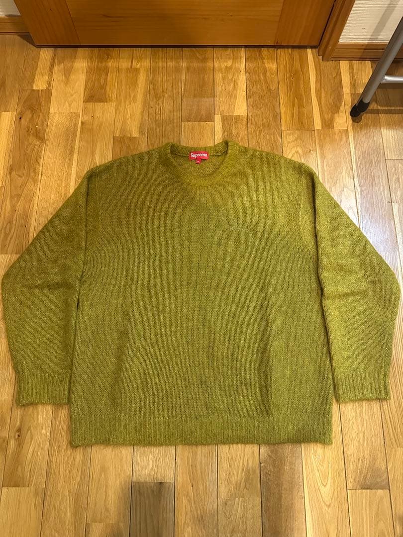 Supreme マスタード色　モヘアセーター