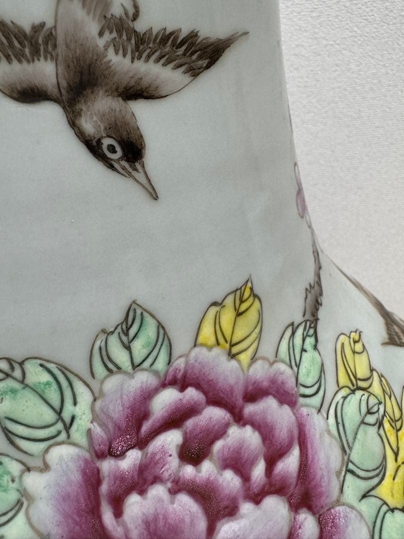 中国美術　花瓶　高さ約84センチ　アンティーク　時代物　工芸品