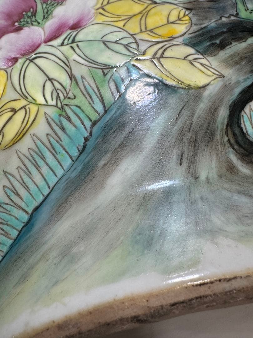 中国美術　花瓶　高さ約84センチ　アンティーク　時代物　工芸品