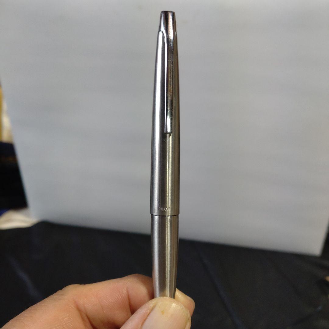 PILOT シルバー 万年筆 キャップ式