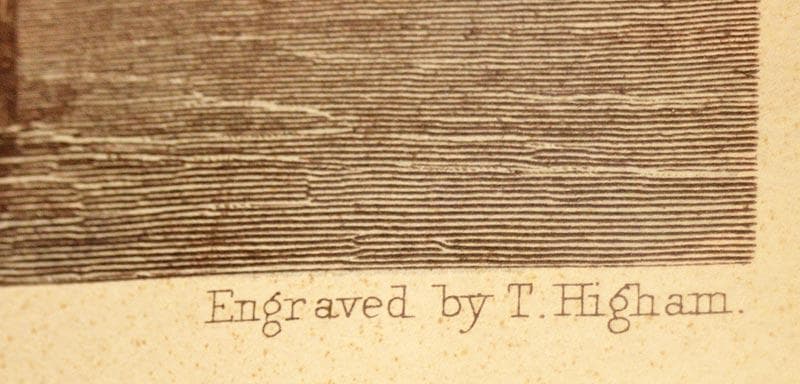 イタリア 額絵 ベネチア柄 エッチング アンティーク 古典 TOS-1517