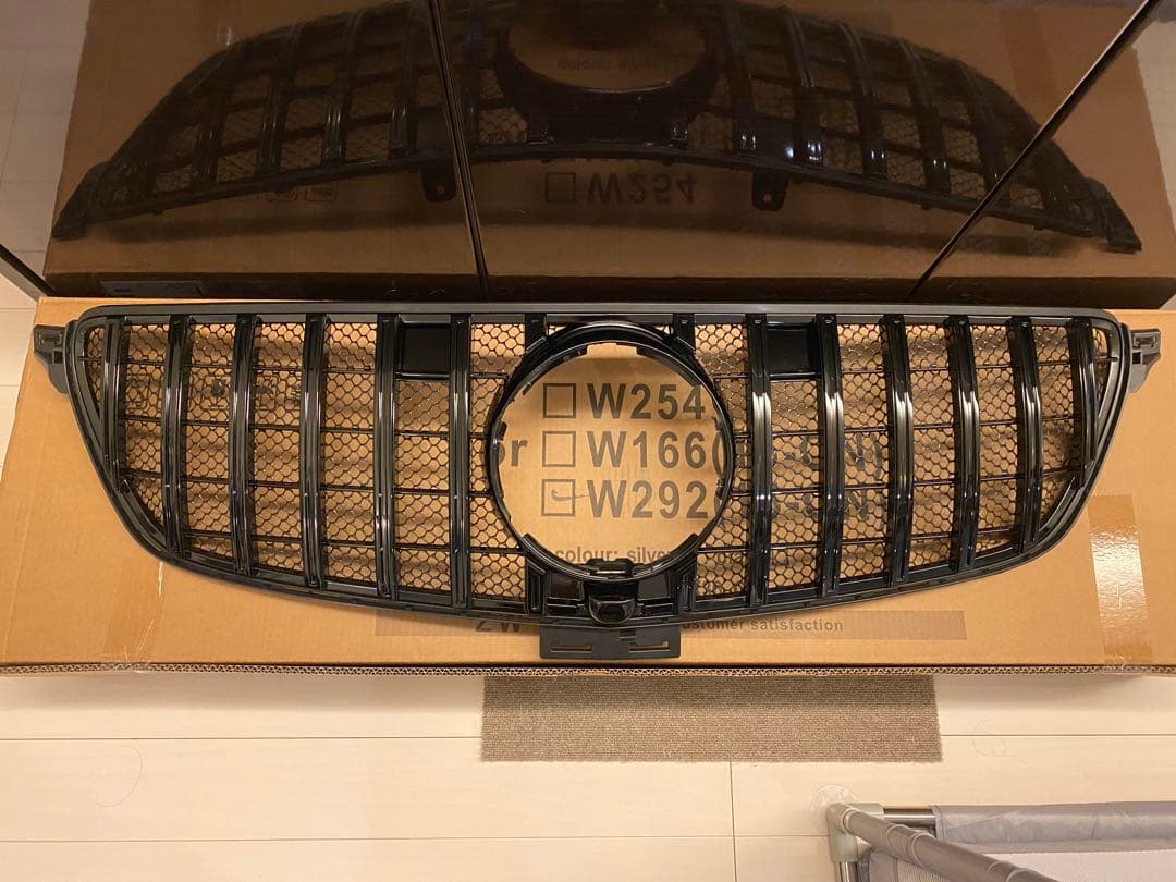 W166/C292 GLE350/GLE43用　パナメリカーナグリル　ブラック