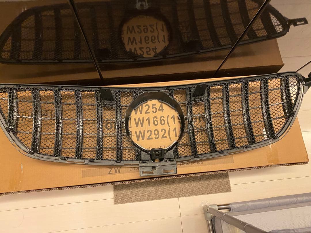 W166/C292 GLE350/GLE43用　パナメリカーナグリル　ブラック