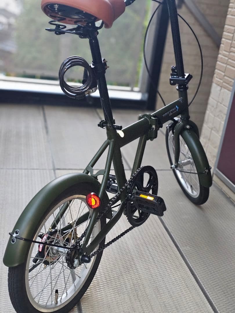 AIJYU 16インチ折りたたみ自転車 SK-16 黒 軽量 コンパクト