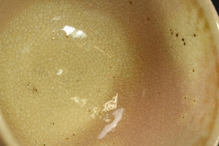 茶道具 月谷焼 月谷初子作 茶碗 風景画 美品 箱入(メ1282)