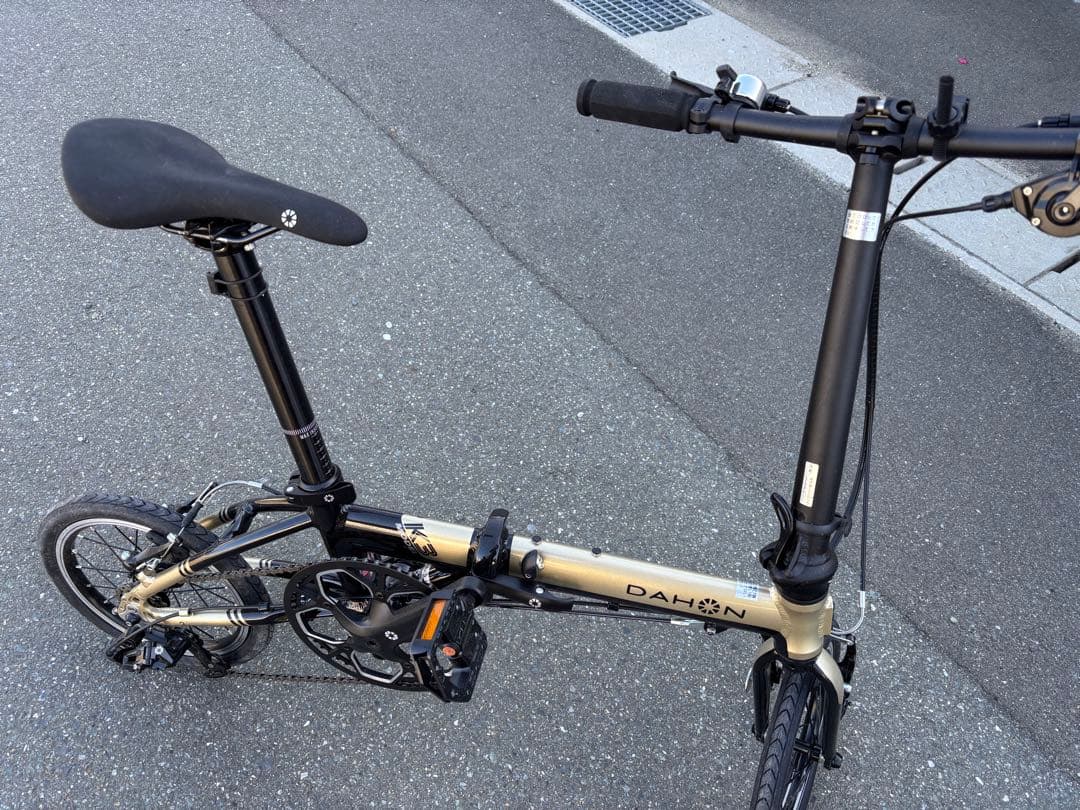 送料込み　ダホン　14インチ　3速　折りたたみ自転車　k3