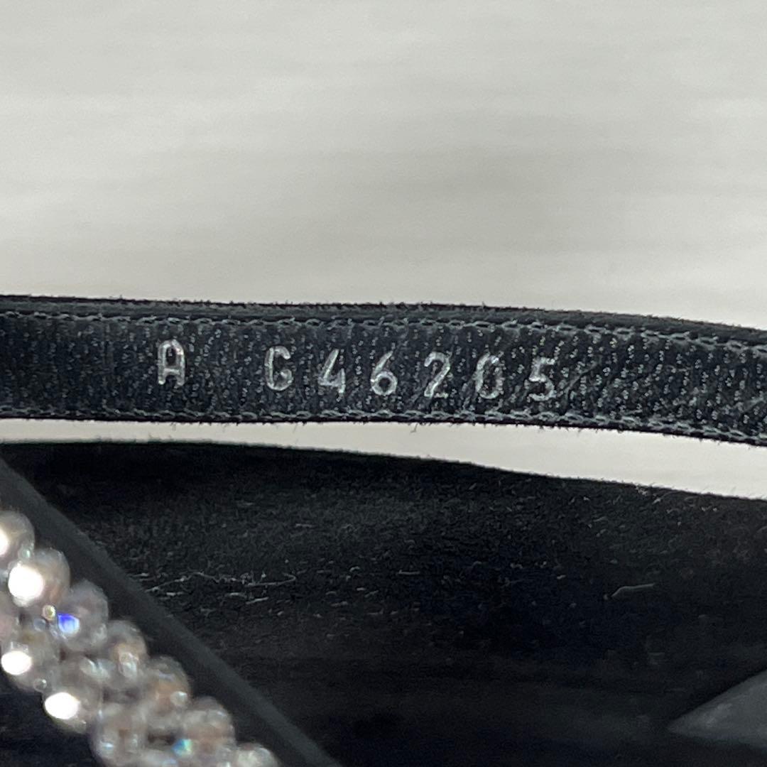 CHANEL サンダル ココマーク ラインストーン 37 23.5cm 箱袋付