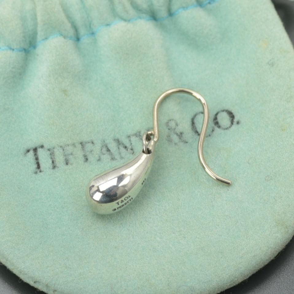 磨き済み/美品 TIFFANY&Co. エルサペレッティ ティアドロップ