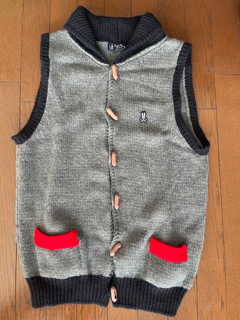 新品 Psycho Bunny サイコバニー ニットベスト L