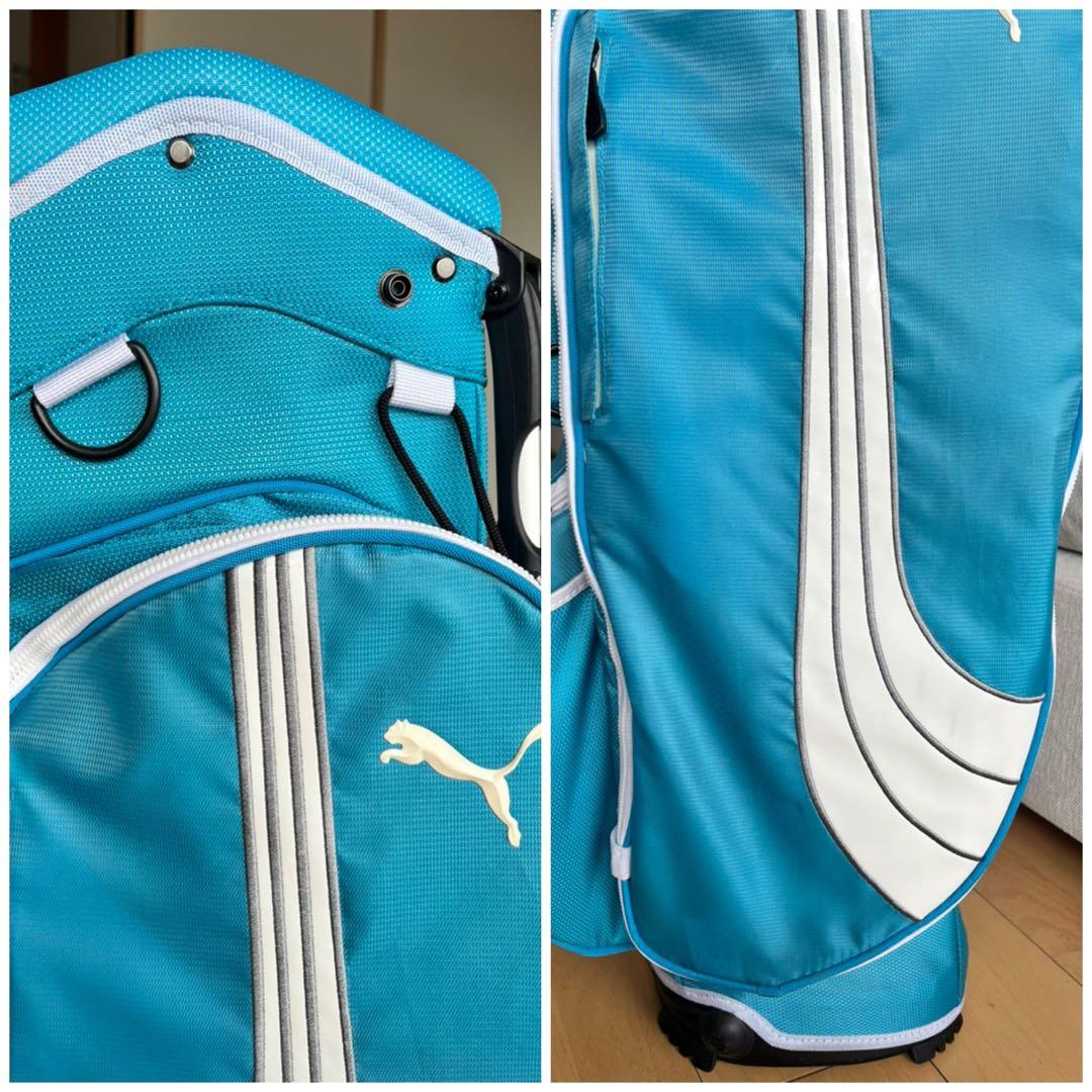 美品　希少PUMA スタンド式キャディバッグ 軽量仕様　レディース　ベルト無し