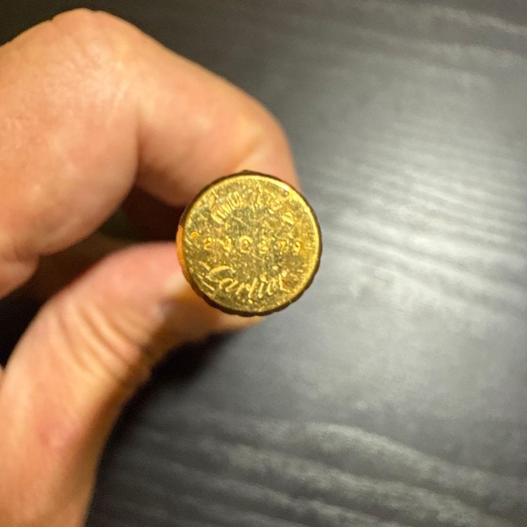 Cartier カルティエ　ツイスト式ボールペン　ゴールドカラー　筆記確認済み