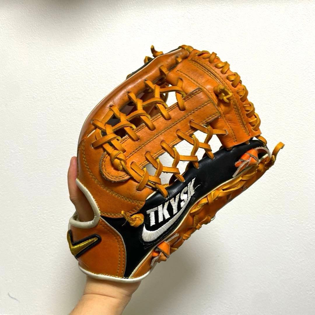 ナイキ プロ実使用 千葉ロッテ 清田選手 硬式 外野手用グローブ