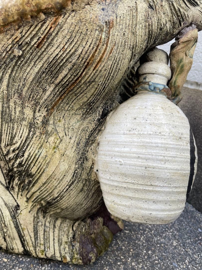 信楽焼　狸庵　大狸　たぬき　高さ72㎝　置物　アンティーク