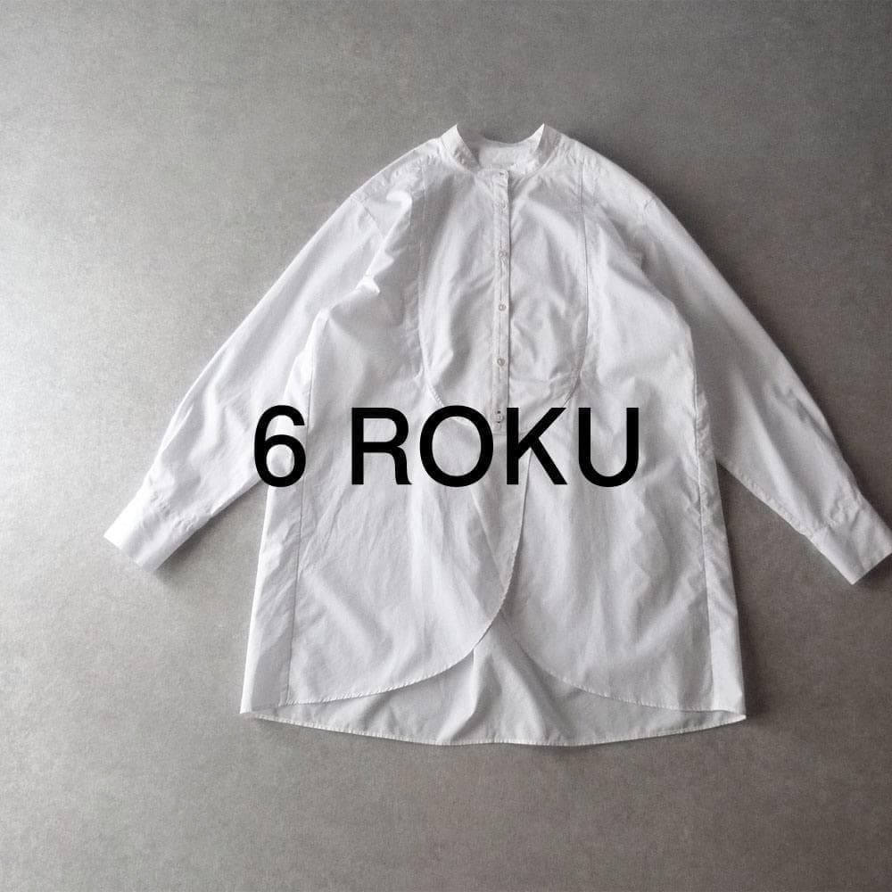 美品 ROKU ロク 2万 ドレスシャツ ブラウス B&Y ユナイテッドアローズ