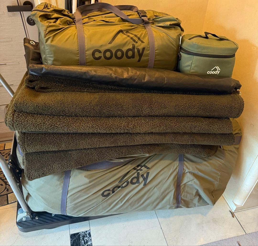 1度のみ使用‼️美品‼️coodyファミリア✨純正カーペット＋純正エアポンプ付き‼️