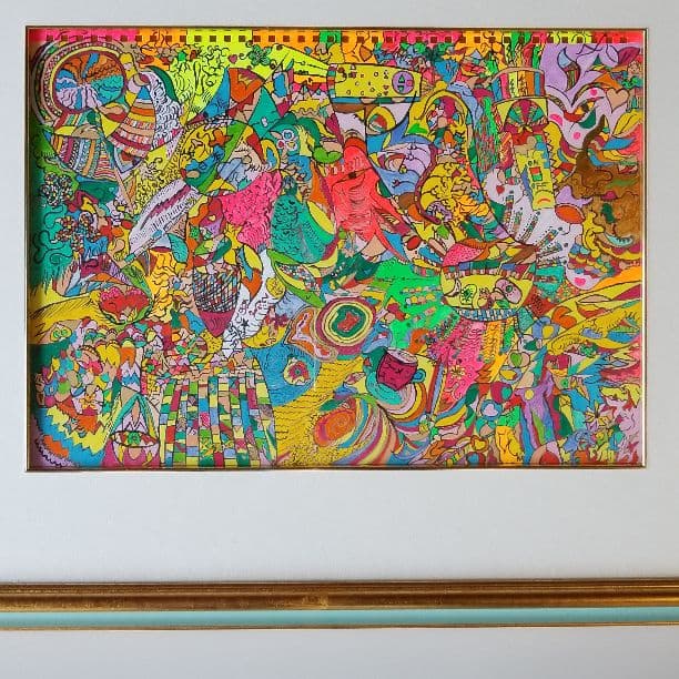 絵画、飛び出したエンジェル