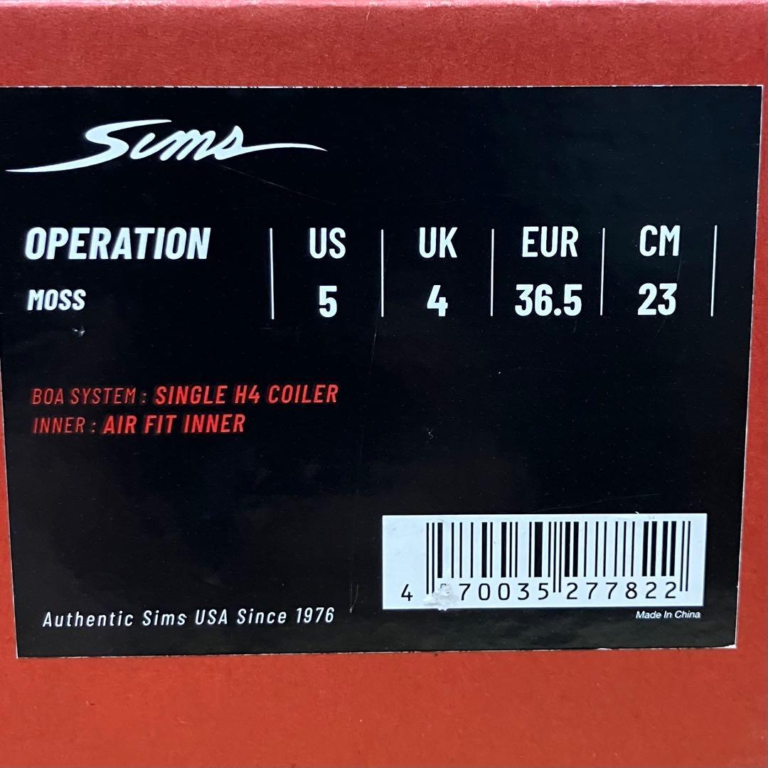 SALE【新品】SIMS Operation BOA スノーボードブーツ23.0