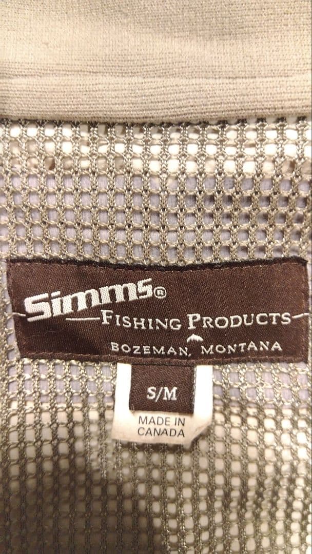 Simmsマスターベスト斜めロゴ