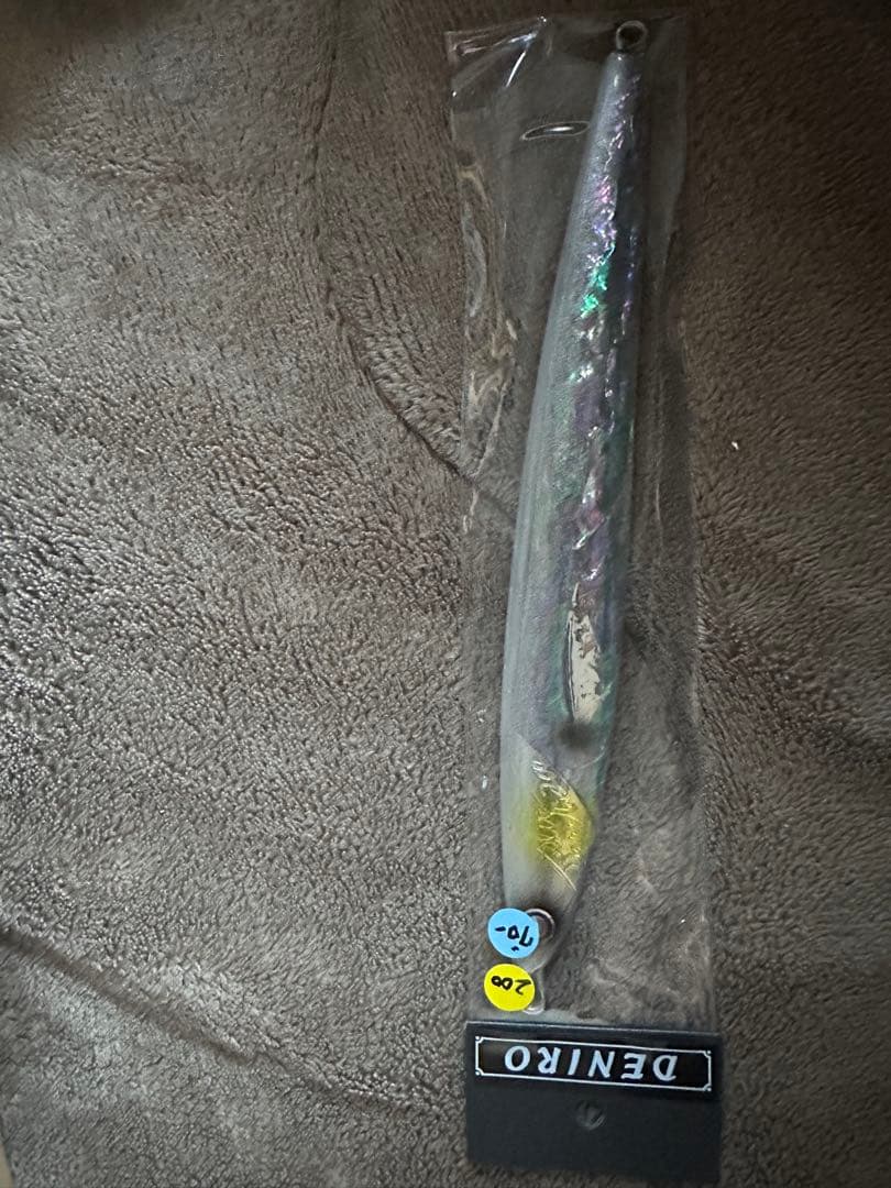 DENIRO メタルジグ 200g シルバー/グロー