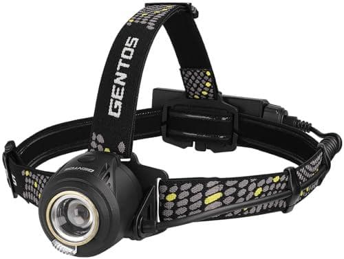 GENTOS(ジェントス) LED ヘッドライト USB充電式/単3電池 【明A
