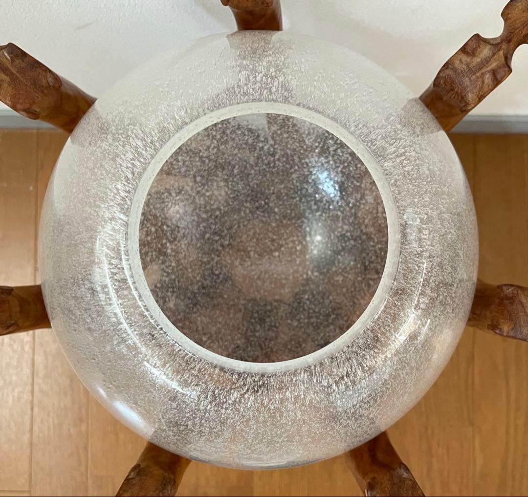 ヴィンテージ　ガラスボール　ペンダントランプ　ミッドセンチュリー　スペースエイジ