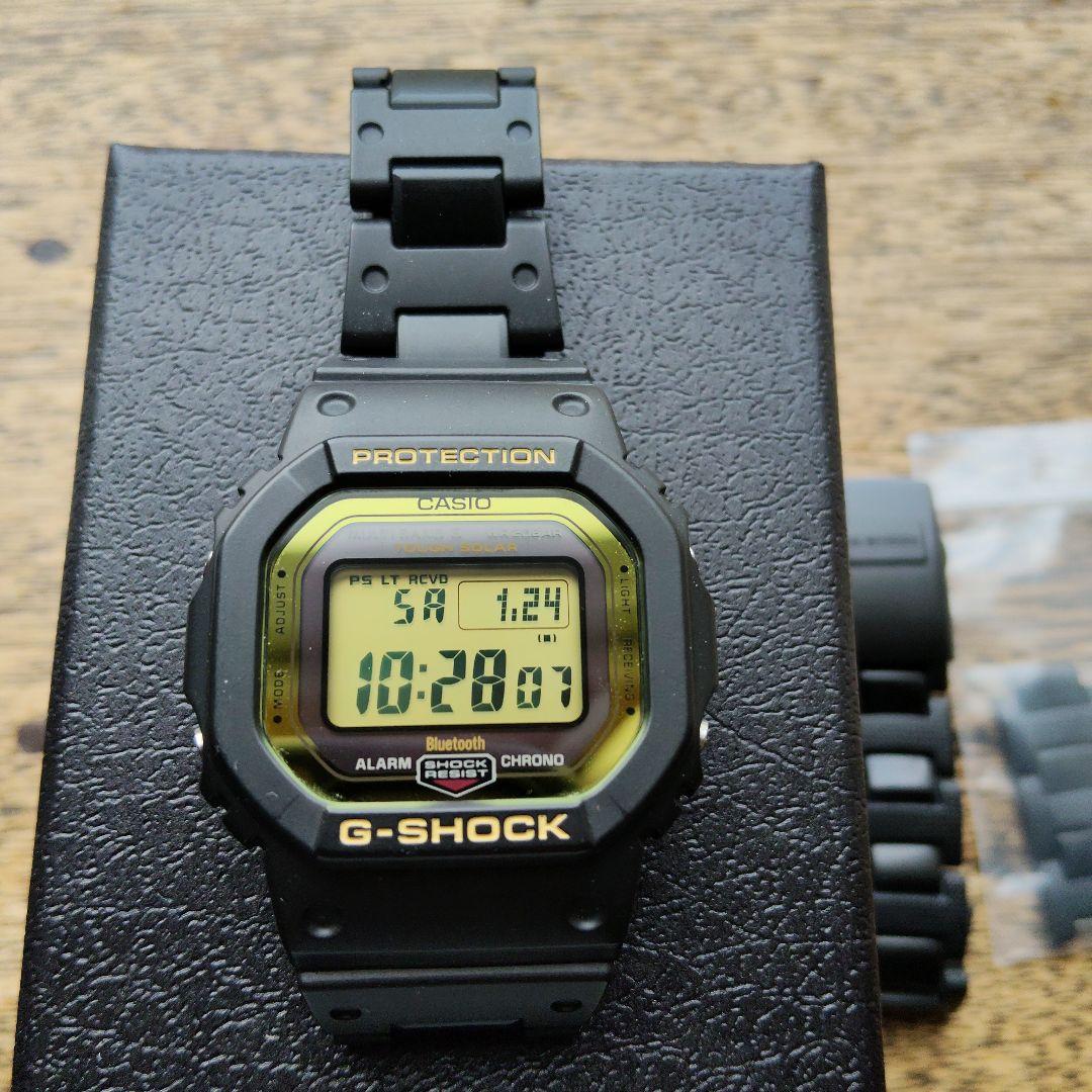 G-SHOCK GW-B5600 ブラック マルチバンド 文字盤ゴールド