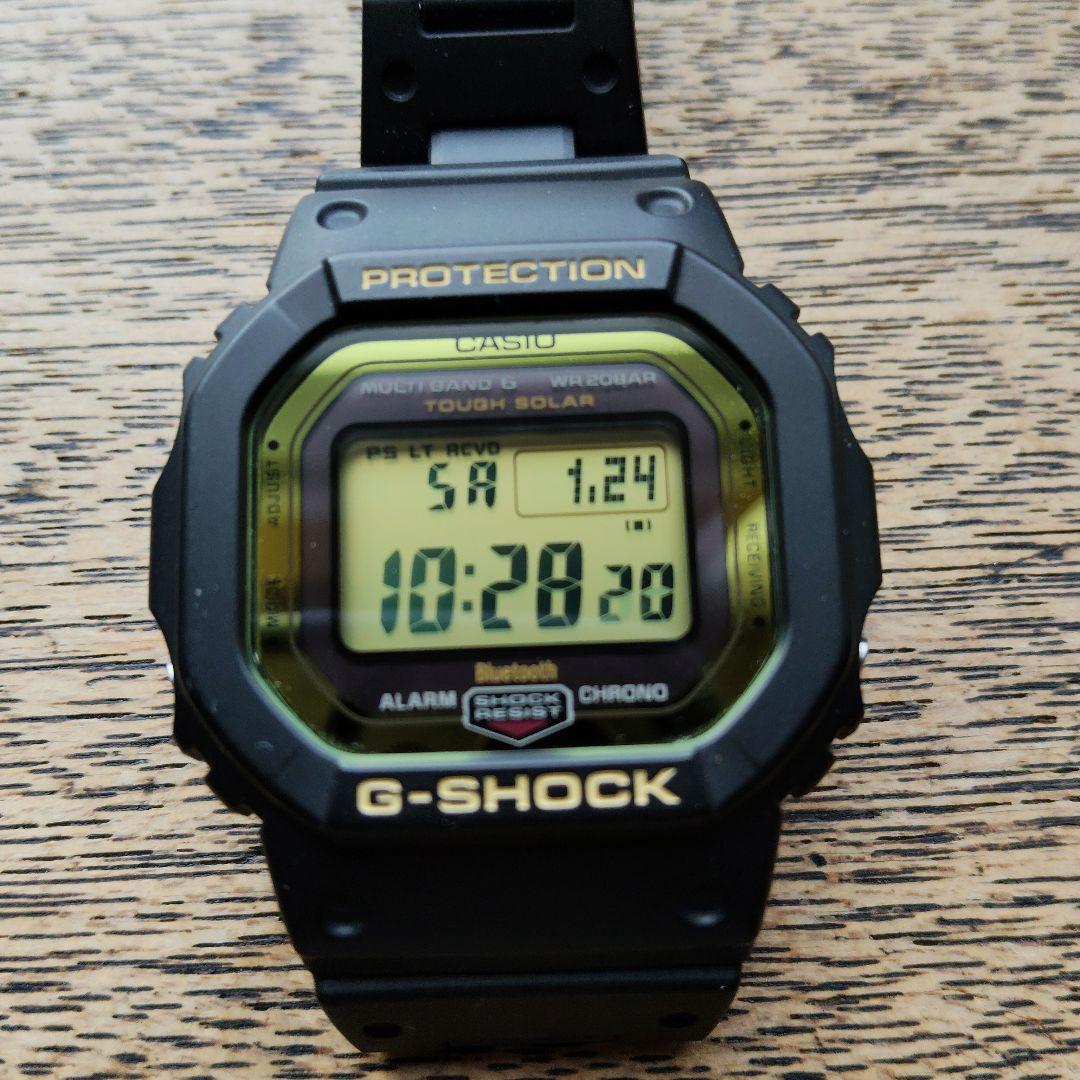 G-SHOCK GW-B5600 ブラック マルチバンド 文字盤ゴールド