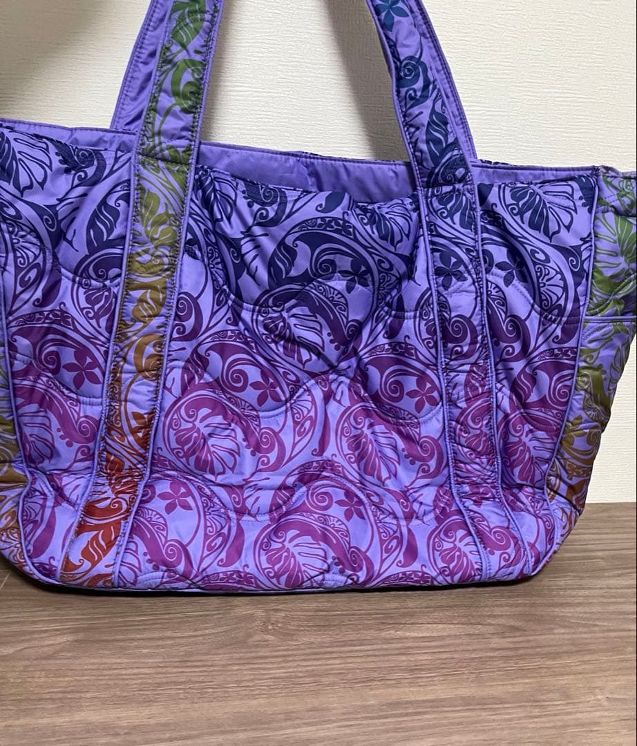 フラダンス　大判トートバック　パープル