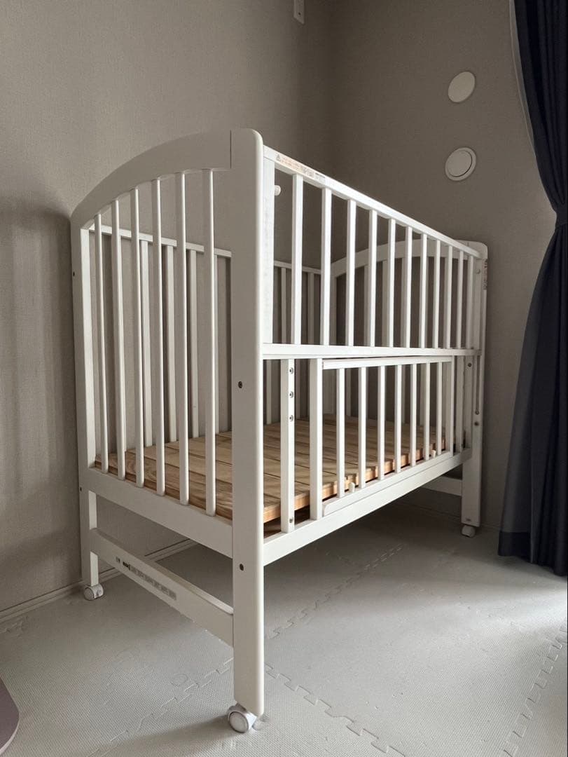 KATOJI　ベビーベット　ハイポジションアーチ　白　内寸120×70cm）