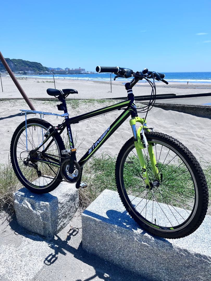 月末セールSTINGERマウンテンバイク26インチ21段変速。不具合ありません。