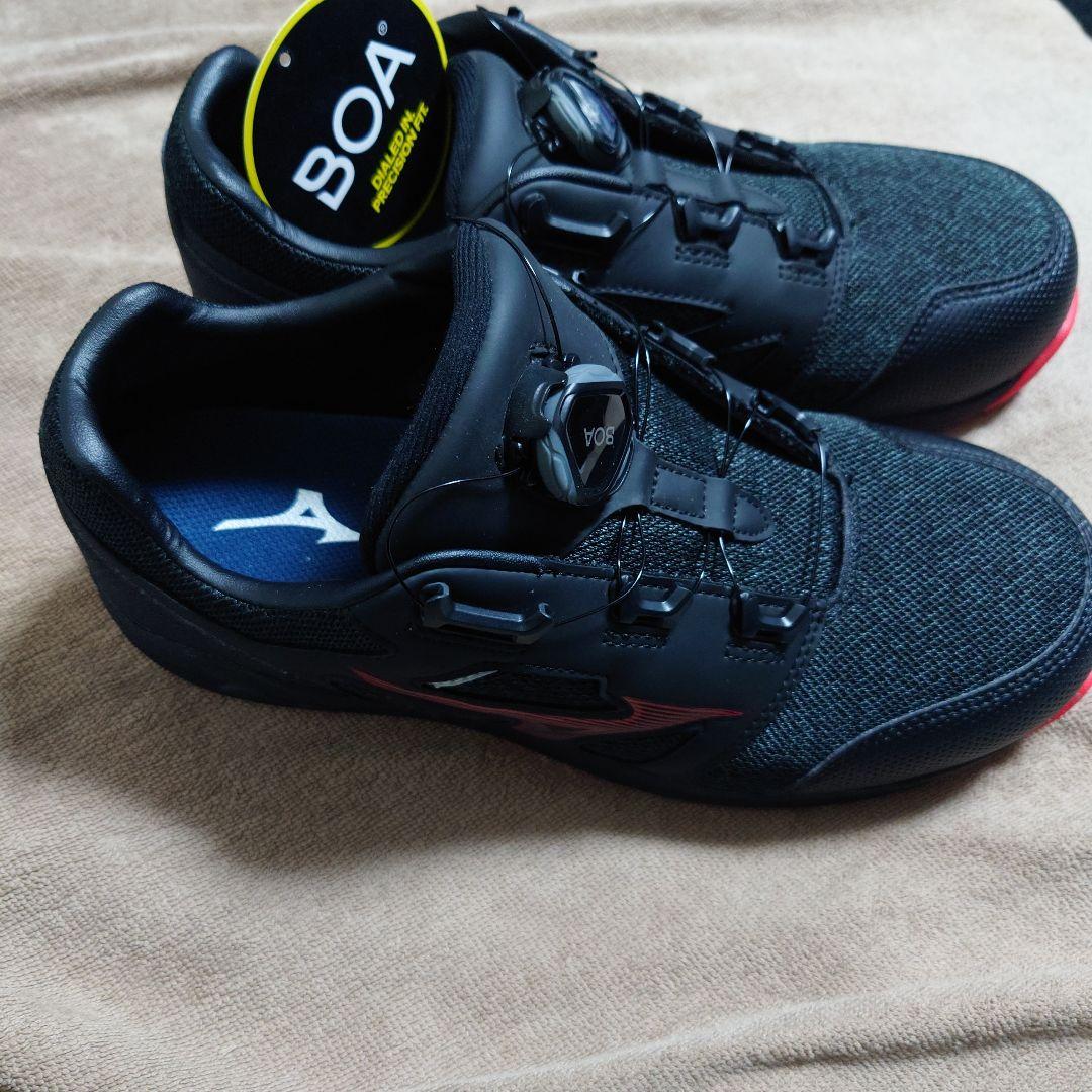 新品Mizuno BOA 安全靴 ブラック