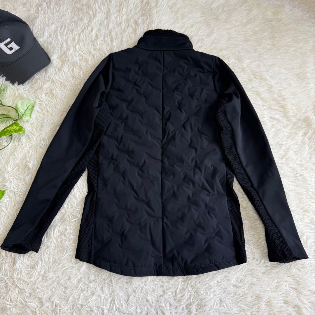 【デサントゴルフ】美品ダウンジャケット g-arc Sサイズ メンズ ブラック