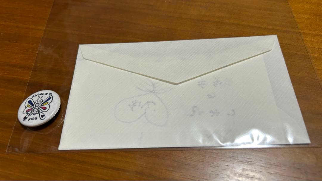 安藤裕子　限定バッジ　直筆ひみつの手紙