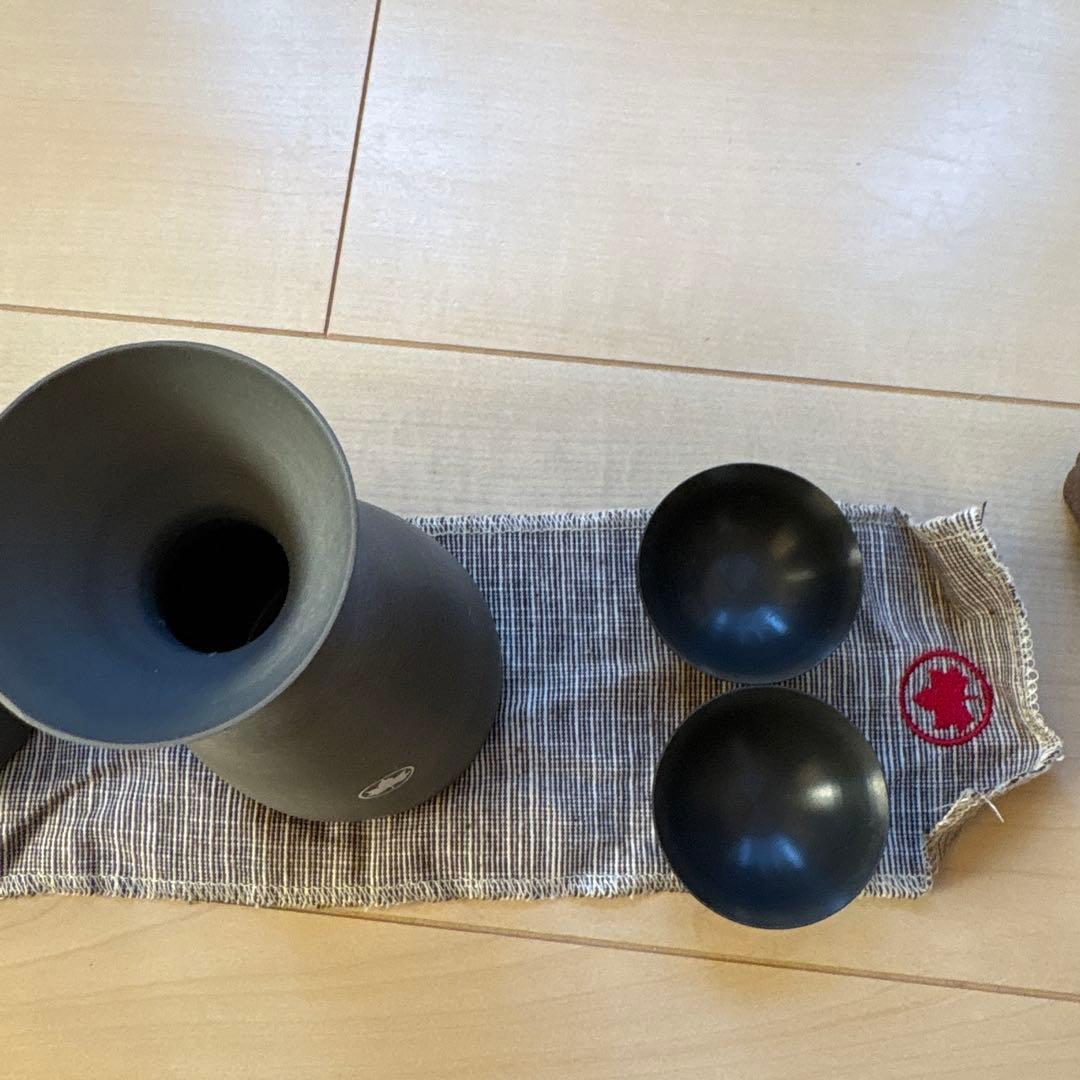 アウトドア調理器具セット マットブラック　お猪口セット