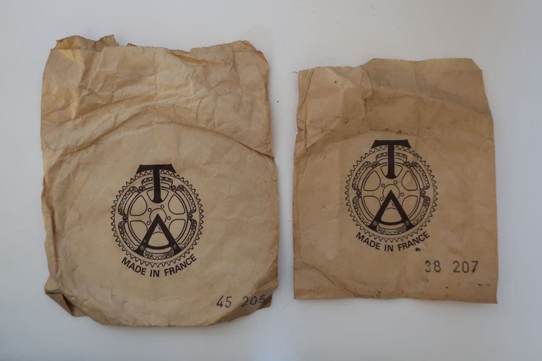 TAクランク155mm48T/36Tダブルとトリプル用44T セット　未走行美品