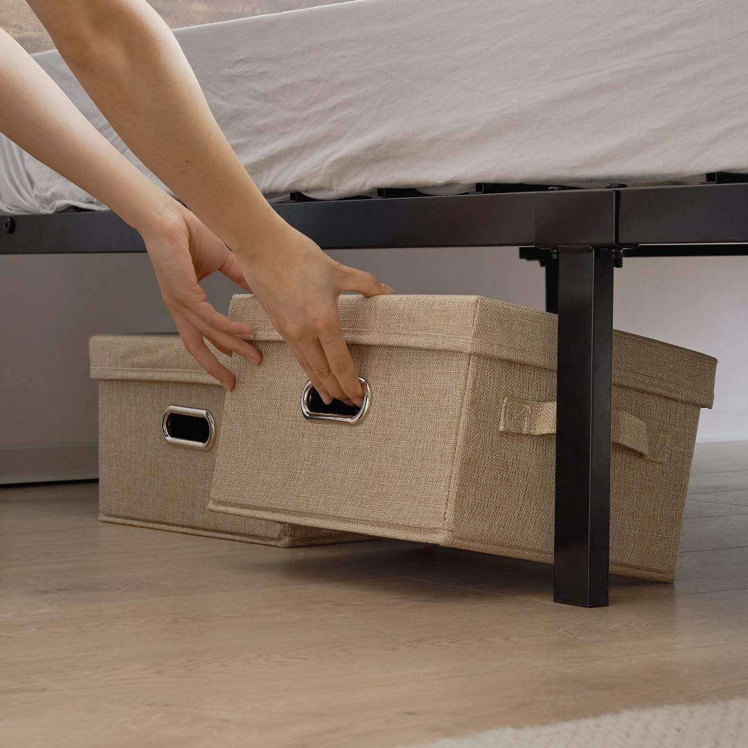 限定セール！売切ゴメンD・ダブル　高級ベッドフレーム・コンセント付き　BROWN