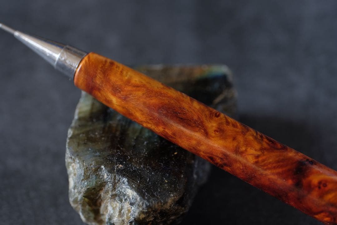 PG5木軸カスタム0230　高村杢工房 製図用シャープペンシル　花梨瘤