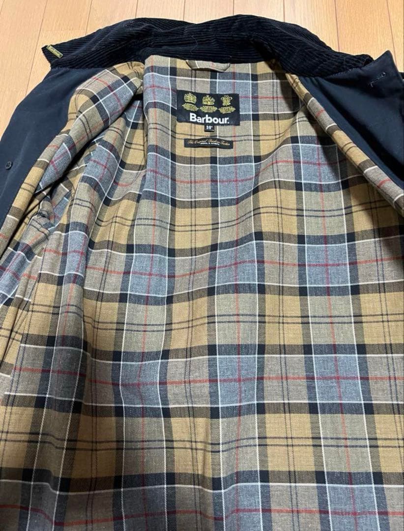 Barbour ネイビー モッズコート